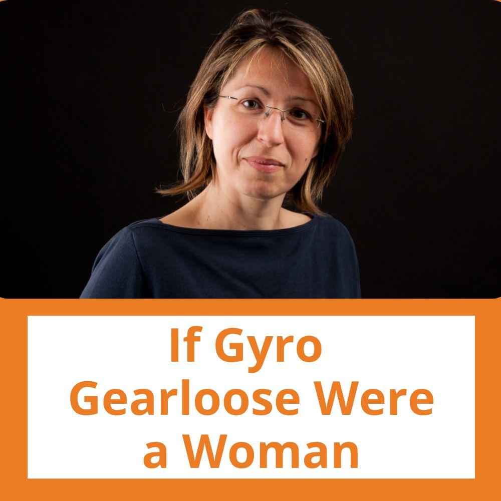 Link to related stories. Image: Myriam Mariani. Story headline: If Gyro Gearloose Were a Woman