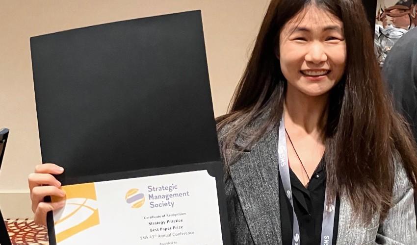 Cheng and Panico Win SMS Best Paper Prize