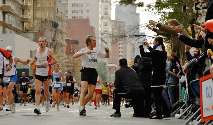 Maurizio Dallocchio e' l'italiano che ha corso piu' maratone di New York
