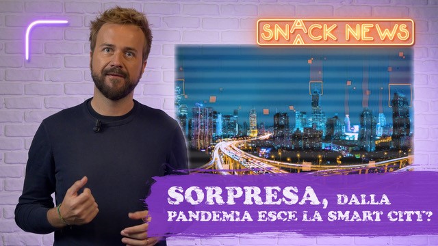L'immagine mostra la copertina della puntata di Snack news 